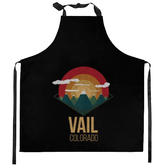 Snowboard Vail Colorado Snowpark Ski Winter Gift Kitchen Aprons