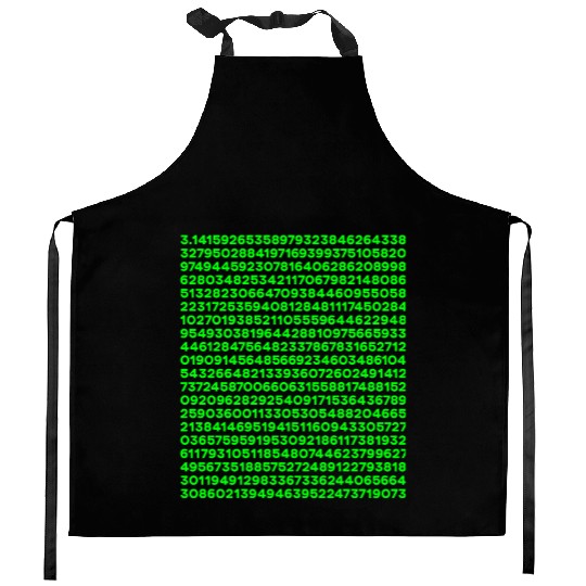 Pi Math 500+ Digits of 3.14 Teacher Gift Kitchen Aprons