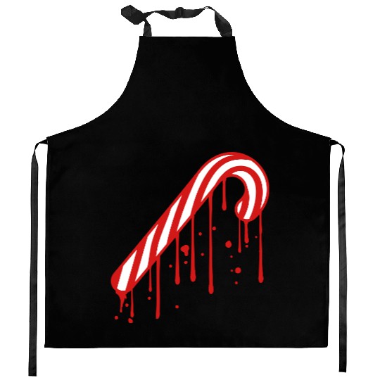 drop graffiti melt stamp candy cane tasty candy su Kitchen Aprons