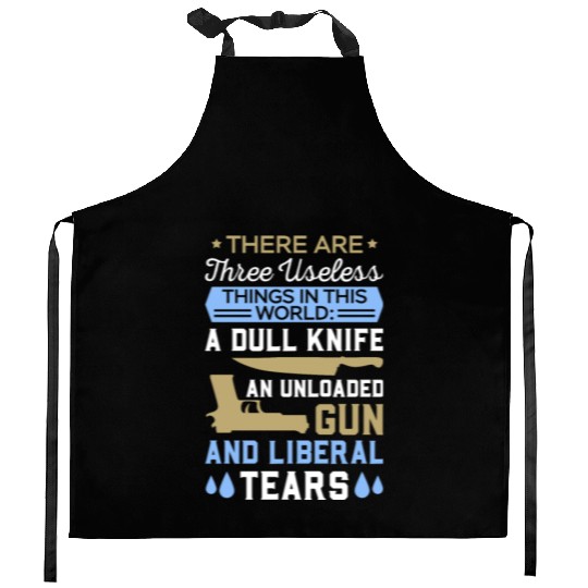 Funny Anti Liberal Kitchen Aprons,gift,gift idea, gun contr