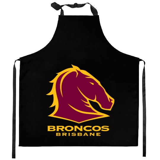 BRISBANE BRONCOS NRL TEAM LOGO PET TANK CAT OR DOG Kitchen Aprons