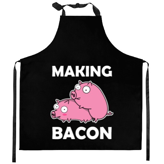 Making Bacon Pigs sx Farmer Funny Gift Piglet Kitchen Aprons