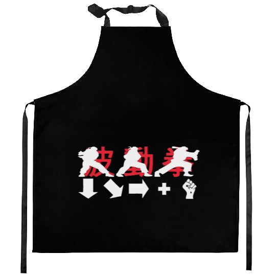 Hadouken Ryu Street Fighter 1 Kitchen Aprons