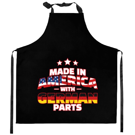 Made in America with German Parts Funny Germerican Kitchen Aprons