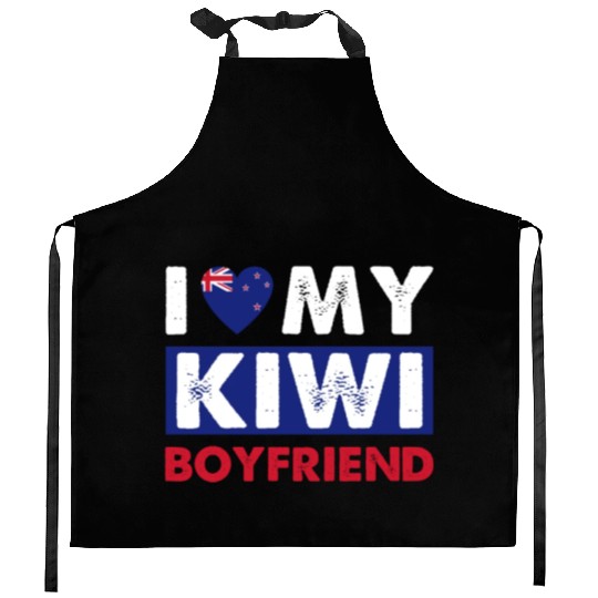 Kiwi Boyfriend Love Kitchen Aprons