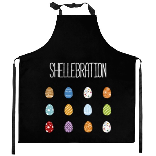 Easter pun Easter egg celebration holiday Kitchen Aprons
