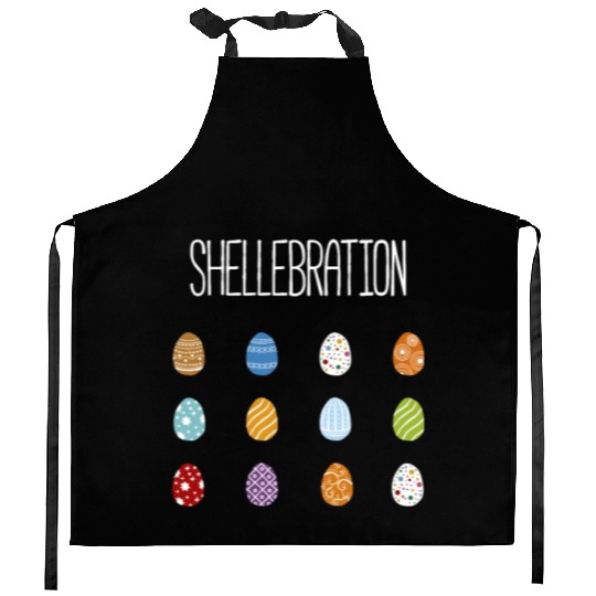 Easter pun Easter egg celebration holiday Kitchen Aprons
