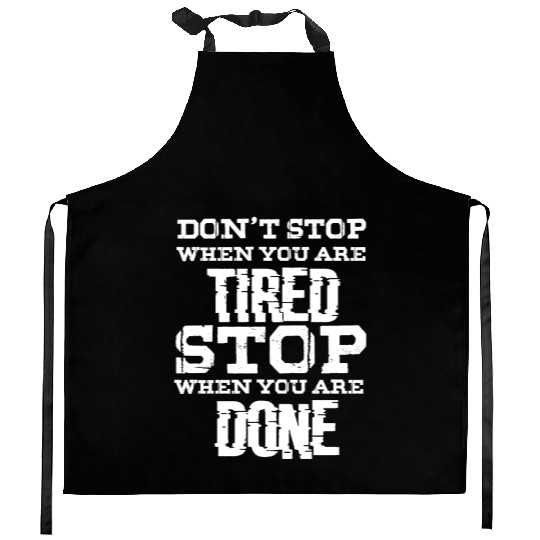 Jogging Running Walking Motivation Kitchen Aprons