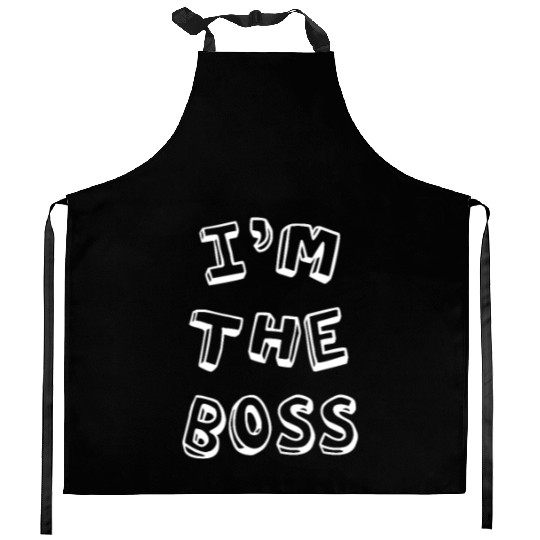 Funny Baby Onesie Boss (white) Kitchen Aprons