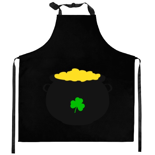 Pot of Gold St Patricks Day Kitchen Aprons