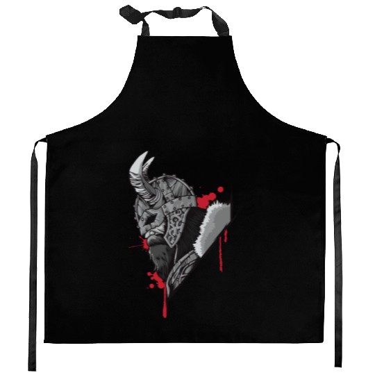 Viking Warrior | Raven Odin Valhalla Valknut Loki Kitchen Aprons