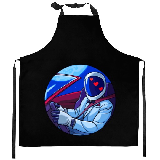 SpaceX Tesla Starman Kitchen Aprons