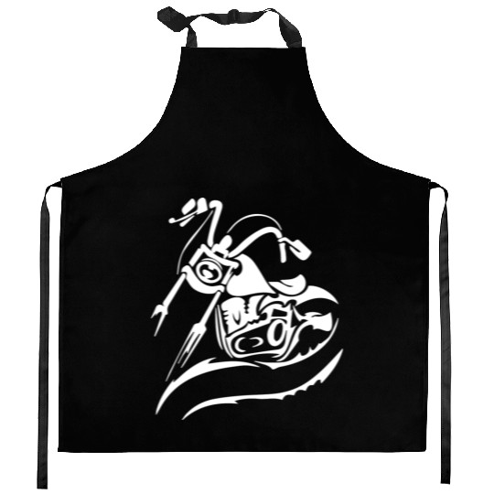 Motorcycle Chopper Cruiser Biker Mechanic Gift Kitchen Aprons