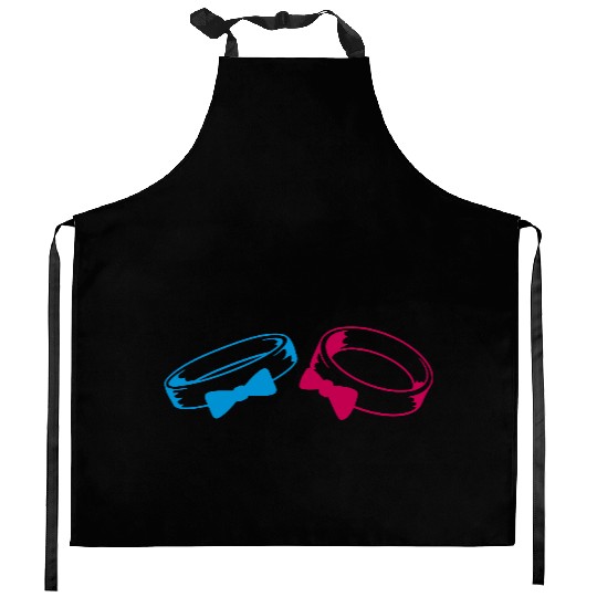 colorful men mens gay gay 2 rings marry wedding je Kitchen Aprons