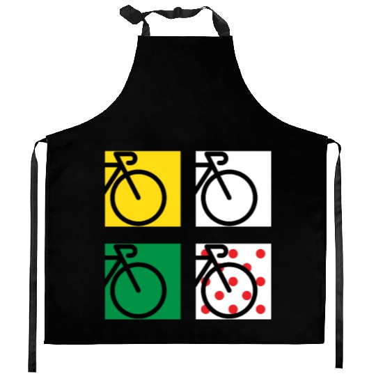 Tour Bike Race in France Kitchen Aprons