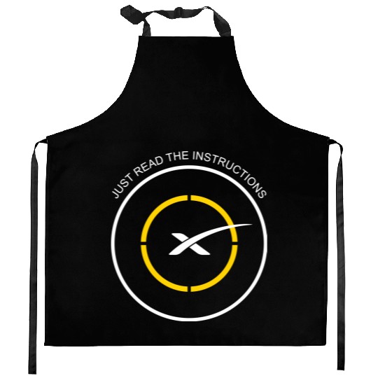 Read The Instructions SpaceX Droneship Elon Musk Kitchen Aprons