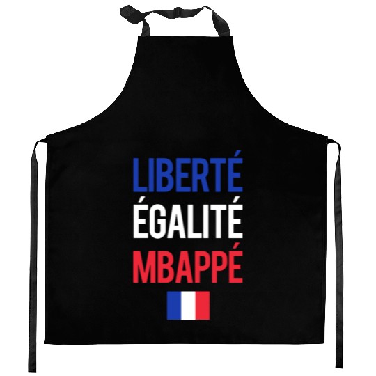 Liberte E galite Mbappe France Kitchen Aprons