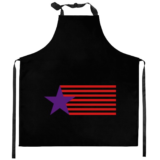 Star and stripes USA flag Kitchen Aprons