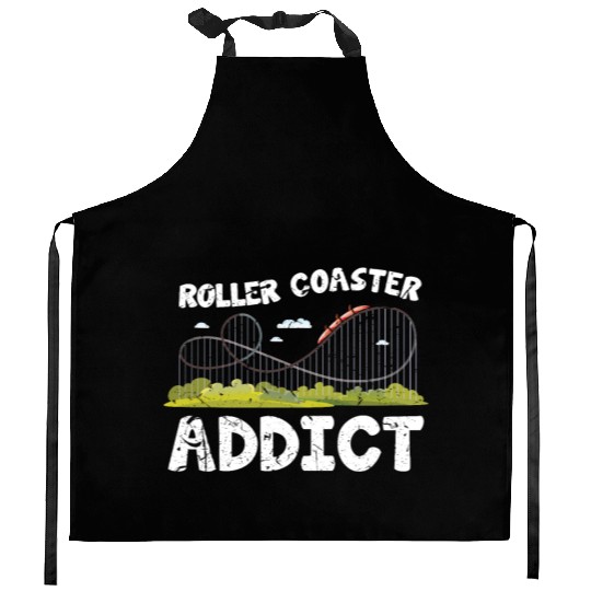 Roller Coaster Addiction Kitchen Aprons