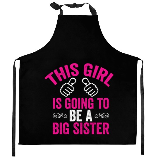 Big Sister Kitchen Aprons, Funny Big Sister Kitchen Aprons