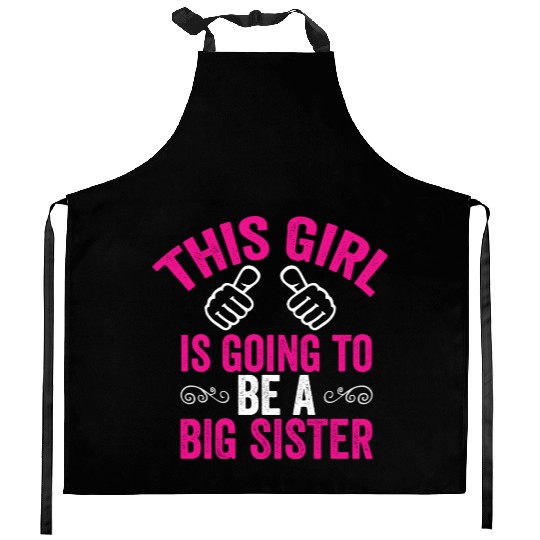 Big Sister Kitchen Aprons, Funny Big Sister Kitchen Aprons