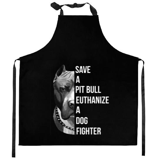 save a pitbull euthanize a dog fighter pitbull Kitchen Aprons