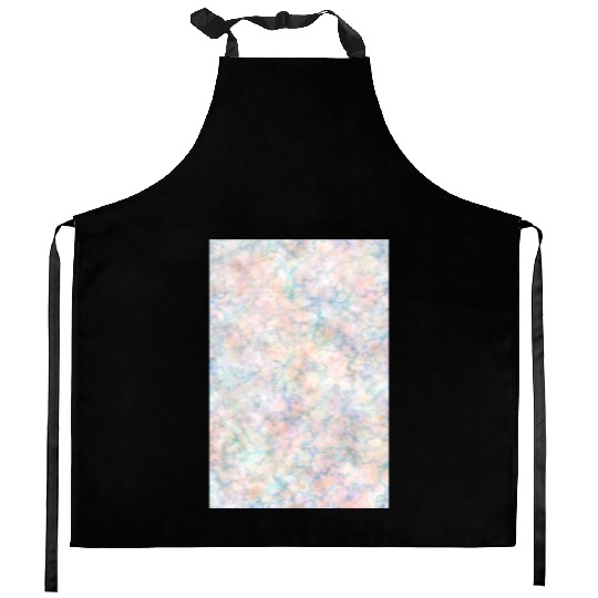 Multicolor Pastel Rainbow Marble Pattern Kitchen Aprons