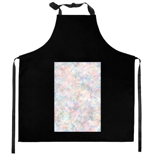 Multicolor Pastel Rainbow Marble Pattern Kitchen Aprons