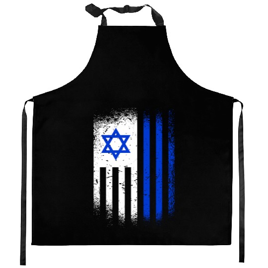 Israel Flags Design / Jerusalem Haifa Tel-Aviv Kitchen Aprons