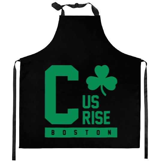C Us Rise Boston Clover Basketball Fan Kitchen Aprons