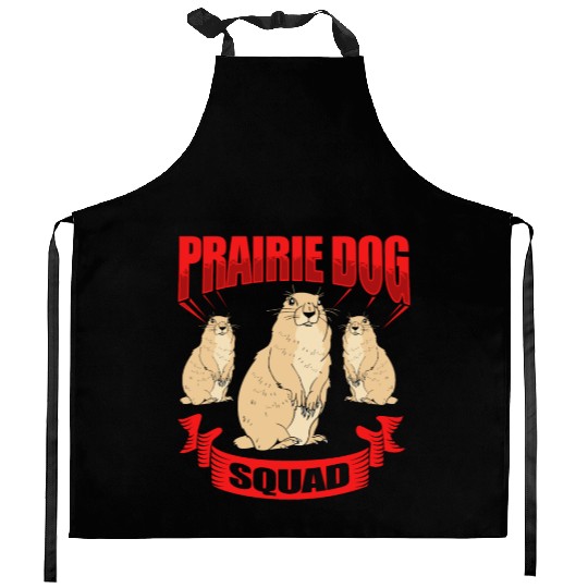 Prairie Dog Groundhog Squirrel Xerini Rodent Kitchen Aprons