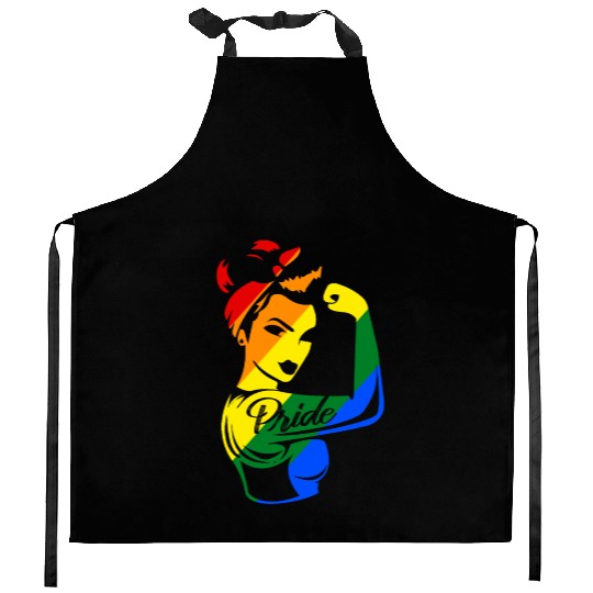 LGBT Gay Lesbian Rainbow Pride Trans Equality Kitchen Aprons