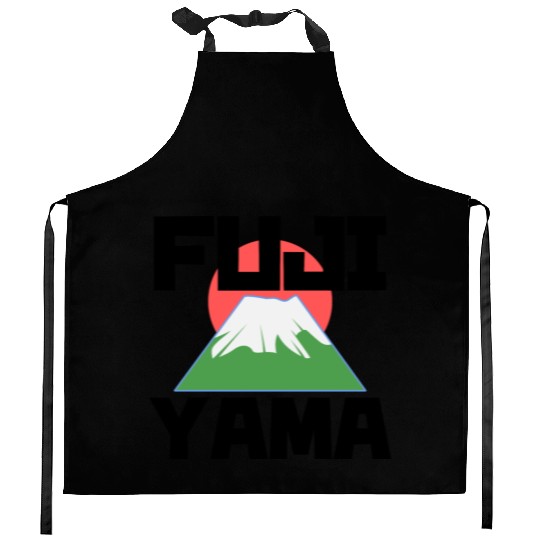 Mount Fuji Fujiyama Volcano Japan Kitchen Aprons