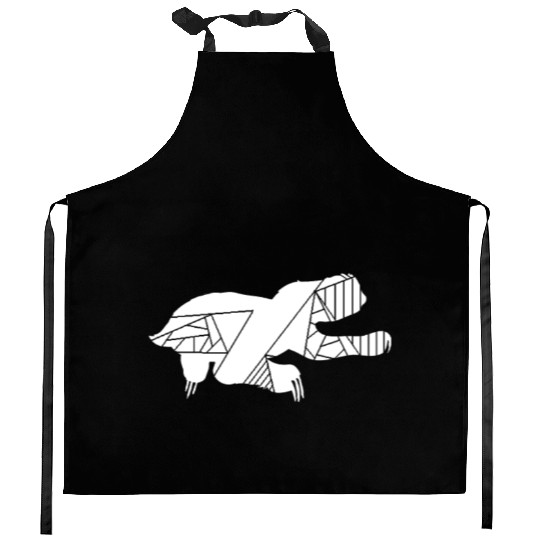 Geometric sloth - Sloth Kitchen Aprons
