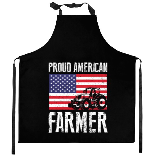 Proud American Farmer Gift Kitchen Aprons