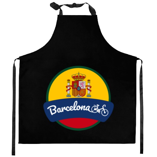 Bike Barcelona Spain Bike City - Gift Idea Kitchen Aprons