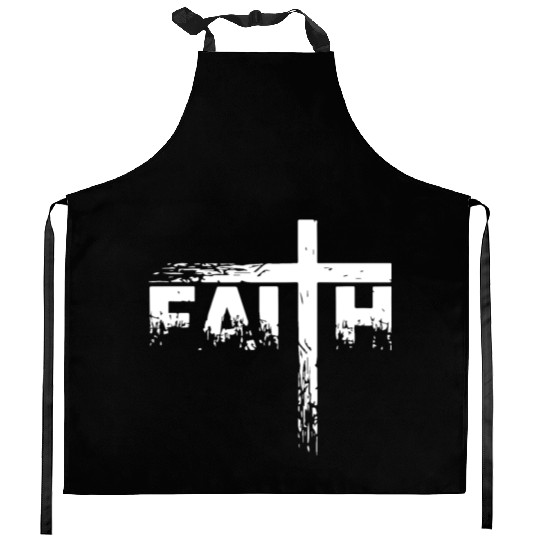 christian faith cross christian faith jesus Kitchen Aprons