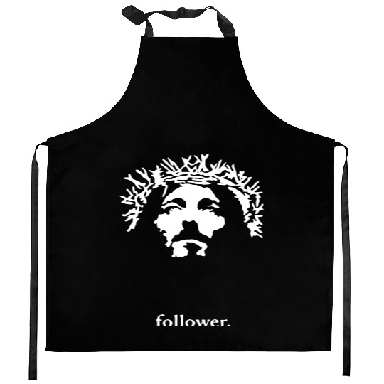 New Mens Printed Jesus Christ Face Christian Relig Kitchen Aprons