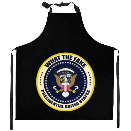fake presidential seal Kitchen Aprons