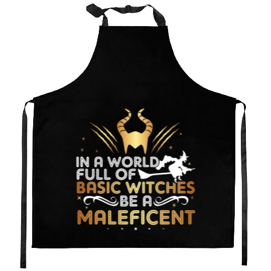 Halloween Scary Costume Witches be a Maleficent Kitchen Aprons