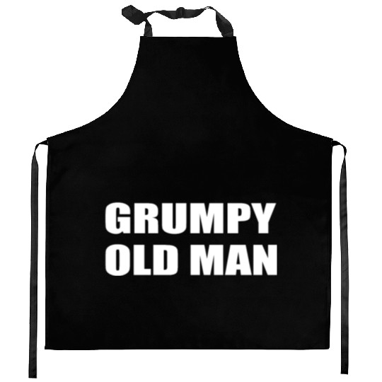 Grumpy Old Man Witty Gym Workout Kitchen Aprons