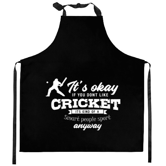Cricket Team Gift Funny Cricket Player Kitchen Aprons
