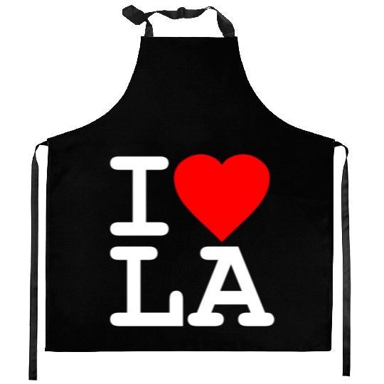 I Love LA Los Angeles Kitchen Aprons