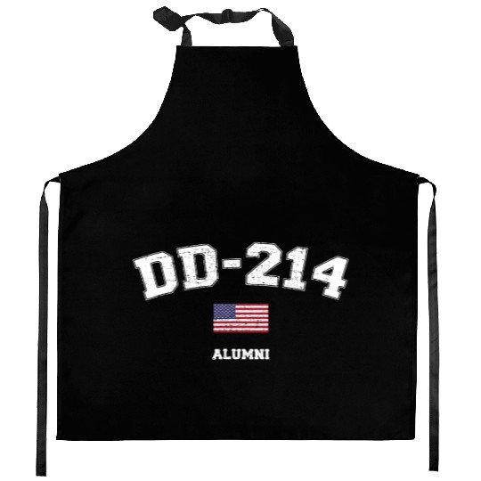Dd 214 Us Armed Forces Alumni Usa Flag Vintage Kitchen Aprons