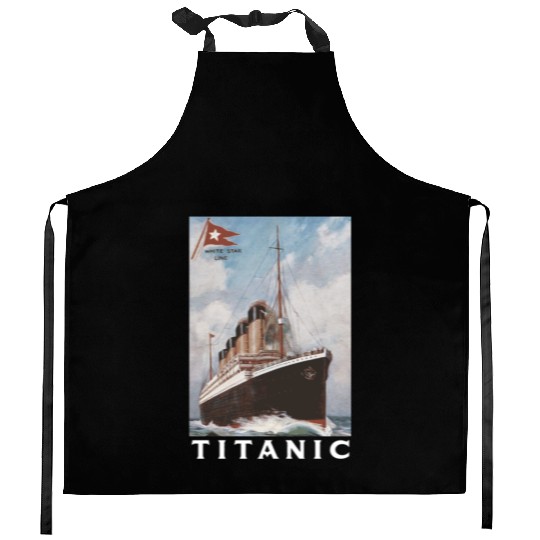 Titanic Ship 1912 Atlantic Ocean Sink Sea Disaster Kitchen Aprons