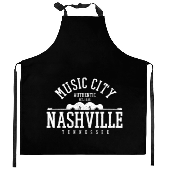 Nashville Music City Tennessee Country Music Gift Kitchen Aprons