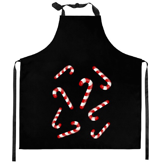 Candy Canes Kitchen Aprons