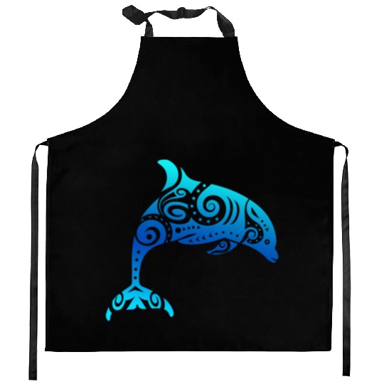 Maori Dolphin Polynesian T Tattoo Gift Idea Kitchen Aprons