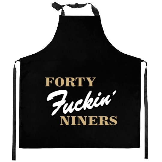 san francisco football logo Kitchen Aprons
