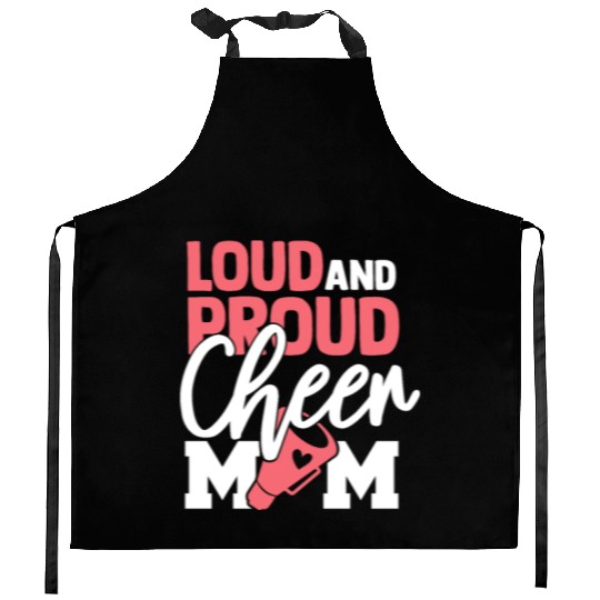 Cheer Mom Gift Loud and Proud Cheerleading Mom Kitchen Aprons